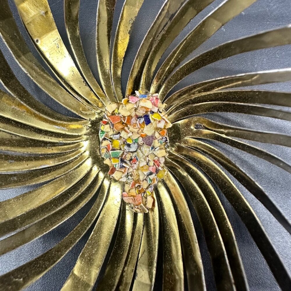 Vintage Christmas Ornaments Mid Century Atomic Starburst Handmade Aluminum - Picture 5 of 11